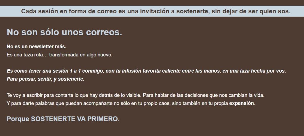 la taza rota newsletter.