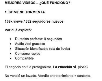 análisis de métricas.